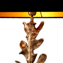 Casa Padrino lampada da tavolo di lusso ottone vintage / nero 50 x 22 x A. 79 cm - Lampada da scrivania con paralume e base in granito - Lampade da tavolo - Lampade da scrivania