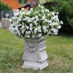 Barock Garten Terrassen Deko Stein Säule Grau Baroque Garden Terrace Deco Stone Pillar Gray