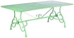 Casa Padrino Art Nouveau wrought iron garden furniture set green - 1 Garden Table & 6 Garden Chairs - Baroque & Art Nouveau garden furniture - Nostalgic wrought iron garden furniture