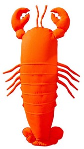 Schwimmender Outdoor Garten Terrassen Pool Sitzsack Hummer Orange Floating Outdoor Garden Patio Pool Beanbag Lobster Orange