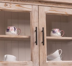Casa Padrino cocina integral estilo campestre natural 387 x 65 x A. 90 cm - Cocina de madera maciza - Muebles de comedor estilo campestre - Cocinas integrales de estilo campestre madera maciza