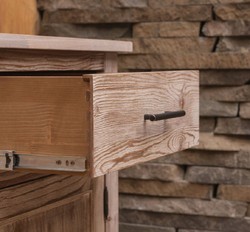 Casa Padrino cocina integral estilo campestre natural 387 x 65 x A. 90 cm - Cocina de madera maciza - Muebles de comedor estilo campestre - Cocinas integrales de estilo campestre madera maciza