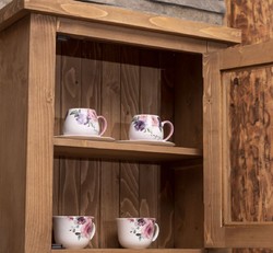 Landhausstil Massivholz Einbauküche Braun Country Style Solid Wood Fitted Kitchen Brown