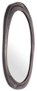 Casa Padrino miroir mural de luxe bronze 54 x 4 x H. 107 cm - Miroir de salon en aluminium - Miroir de chambre - Miroir d'armoire - Mobilier de luxe - Intérieur de luxe