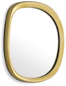 Casa Padrino miroir mural de luxe or 43,5 x 4 x H. 45 cm - Miroir de salon en aluminium - Miroir de chambre - Miroir d'armoire - Mobilier de luxe - Intérieur de luxe