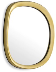 Casa Padrino specchio da parete di lusso oro 43,5 x 4 x A. 45 cm - Specchio da soggiorno in alluminio - Specchio camera da letto - Specchio guardaroba - Mobili di lusso