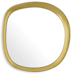 Casa Padrino specchio da parete di lusso oro 43,5 x 4 x A. 45 cm - Specchio da soggiorno in alluminio - Specchio camera da letto - Specchio guardaroba - Mobili di lusso