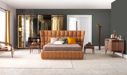 Casa Padrino cassettone di lusso in legno massello con 4 cassetti marrone / marrone scuro 123 x 60 x A. 82 cm - Cassettone camera da letto - Mobili camera da letto - Mobili di lusso