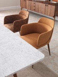 Casa Padrino table de salle à manger de luxe blanc / marron 240 x 100 x H. 75 cm - Table de salle à manger rectangulaire avec plateau en marbre - Meuble de salle à manger - Meuble de luxe