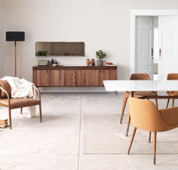 Casa Padrino table de salle à manger de luxe blanc / marron 240 x 100 x H. 75 cm - Table de salle à manger rectangulaire avec plateau en marbre - Meuble de salle à manger - Meuble de luxe