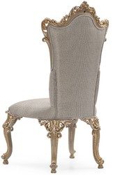 Luxus Barock Esszimmerstuhl 6er Set Silber Grau Gold Luxury Baroque Dining Chair Set of 6 Silver Gray Gold