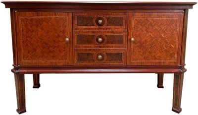 Biedermeier chest of drawers 40s museum replica replica 137 x 53 x H 87 cm - brown inlaid antique style Biedermeier chest of drawers 40s museum replica replica 137 x 53 x H 87 cm - brown inlaid antique style