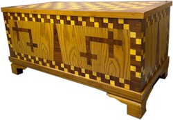 Chest of drawers 40s museum replica replica 102 x 52 x H 50 cm - brown inlaid antique style furniture Berlin Chest Art Deco Chest of drawers 40s museum replica replica 102 x 52 x H 50 cm - brown inlaid antique style furniture Berlin Chest Art Deco