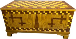 Chest of drawers 40s museum replica replica 102 x 52 x H 50 cm - brown inlaid antique style furniture Berlin Chest Art Deco Chest of drawers 40s museum replica replica 102 x 52 x H 50 cm - brown inlaid antique style furniture Berlin Chest Art Deco