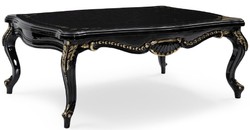 Casa Padrino luxury baroque living room set cream / black / gold - 2 Sofas & 2 Armchairs & 1 Coffee Table & 2 Side Tables - Handmade baroque living room furniture - Noble & Magnificent