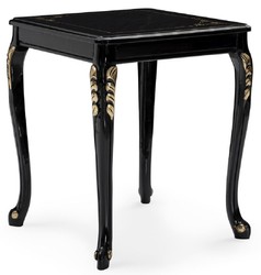 Casa Padrino luxury baroque living room set cream / black / gold - 2 Sofas & 2 Armchairs & 1 Coffee Table & 2 Side Tables - Handmade baroque living room furniture - Noble & Magnificent