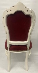 Barock Esszimmer Stuhl Bordeauxrot Creme Baroque Dining Chair Bordeaux Red Cream