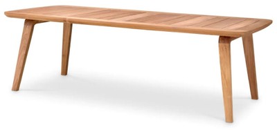 Luxus Teakholz Esstisch Küchentisch Naturfarben Luxury Teak Wood Dining Table Kitchen Table Natural