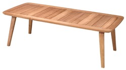 Casa Padrino Table de Jardin de Luxe Naturel 245 x 110 x H. 76 cm - Table de Jardin Rectangulaire en Teck - Mobilier de Salle à Manger - Mobilier de Jardin - Mobilier de Luxe - Qualité Luxe