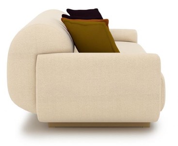 Casa Padrino Luxus Sofa Creme / Beige 250 x 105 x H. 70 cm - Wohnzimmer Sofa - Hotel Sofa - Wohnzimmer Möbel - Hotel Möbel - Luxus Möbel - Luxus Einrichtung - Wohnzimmer Einrichtung