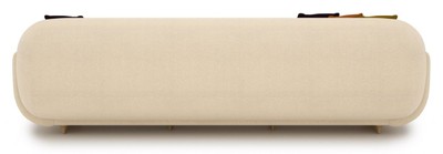 Casa Padrino Luxus Sofa Creme / Beige 250 x 105 x H. 70 cm - Wohnzimmer Sofa - Hotel Sofa - Wohnzimmer Möbel - Hotel Möbel - Luxus Möbel - Luxus Einrichtung - Wohnzimmer Einrichtung