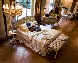 Casa Padrino specchio da terra barocco di lusso marrone / oro - Specchio orientabile in stile barocco - Mobili per camera da letto di lusso in stile barocco - Mobili barocchi - Fatto in Italia