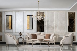 Casa Padrino tavolino barocco di lusso argento antico - Tavolo quadrato in legno massello stile barocco - Mobili da soggiorno di lusso in stile barocco - Mobili barocchi - Nobile e Magnifico