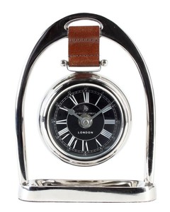 Casa Padrino mors de cheval de luxe design cuir véritable laiton nickelé 18 x 5 x H. 24,5 cm - Noble & magnifique