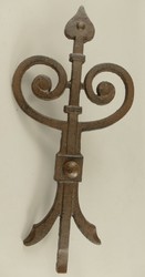 Casa Padrino décoration murale ancre marron rustique 23 x 1,5 x H. 50 cm - Ancre métallique nostalgique - Décoration salon - Décoration jardin - Décoration terrasse - Accessoires déco