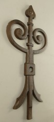 Casa Padrino décoration murale ancre marron rustique 23 x 1,5 x H. 50 cm - Ancre métallique nostalgique - Décoration salon - Décoration jardin - Décoration terrasse - Accessoires déco