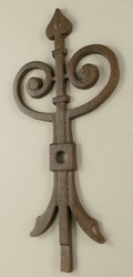 Casa Padrino décoration murale ancre marron rustique 23 x 1,5 x H. 50 cm - Ancre métallique nostalgique - Décoration salon - Décoration jardin - Décoration terrasse - Accessoires déco