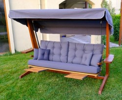 Casa Padrino altalena Hollywood di lusso viola / marrone - Altalena da giardino resistente alle intemperie con tettoia parasole - Mobili per Hotel - Qualità di Lusso Casa Padrino altalena Hollywood di lusso viola / marrone - Altalena da giardino resistente alle intemperie con tettoia parasole - Mobili per Hotel - Qualità di Lusso