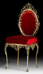 Luxus Barock Esszimmer Stuhl Bordeauxrot Gold Luxury Baroque Dining Chair Bordeaux Red Gold