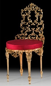 Luxus Barock Esszimmer Stuhl Bordeauxrot Gold Luxury Baroque Dining Chair Bordeaux Red Gold