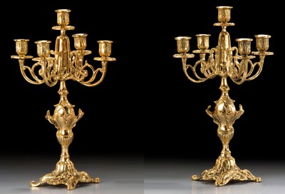 Luxus Barock Bronze Kerzenhalter Set Gold Luxury Baroque Bronze Candle Holder Set Gold