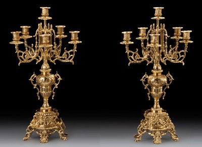 Luxus Barock Bronze Kerzenhalter Set Gold Luxury Baroque Bronze Candle Holder Set Gold