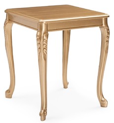 Luxus Barock Massivholz Beistelltisch Gold Luxury Baroque Solid Wood Side Table Gold