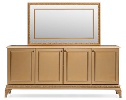 Casa Padrino credenza barocco di lusso con specchio oro - Mobili di lusso in stile barocco - Mobili barocchi - Arredi barocchi - Nobili e Magnifici