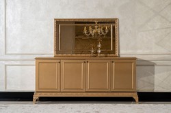 Casa Padrino credenza barocco di lusso con specchio oro - Mobili di lusso in stile barocco - Mobili barocchi - Arredi barocchi - Nobili e Magnifici