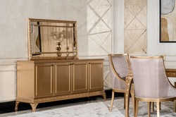 Casa Padrino credenza barocco di lusso con specchio oro - Mobili di lusso in stile barocco - Mobili barocchi - Arredi barocchi - Nobili e Magnifici