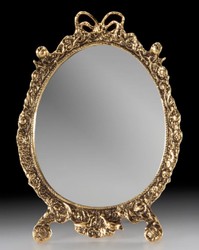 Luxus Barock Bronze Schminkspiegel Tischspiegel Gold Luxury Baroque Bronze Make Up Mirror Table Mirror Gold 