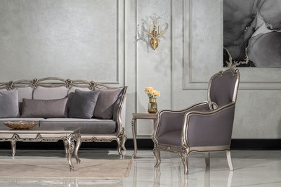 Casa Padrino Luxus Barock Beistelltisch Silber - Quadratischer Massivholz Tisch im Barockstil - Luxus Wohnzimmer Möbel im Barockstil - Barock Möbel - Edel & Prunkvoll