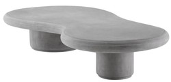 Casa Padrino table de jardin de luxe gris 181 x 89,5 x H. 31 cm - Table basse de jardin en béton armé de fibre de verre - Mobilier de jardin et terrasse - Qualité de luxe