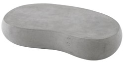 Casa Padrino table de jardin de luxe gris 160 x 103 x H. 32 cm - Table basse de jardin en béton armé de fibre de verre - Mobilier de jardin et terrasse - Qualité de luxe