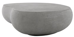 Casa Padrino table de jardin de luxe gris 160 x 103 x H. 32 cm - Table basse de jardin en béton armé de fibre de verre - Mobilier de jardin et terrasse - Qualité de luxe