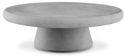 Runder Luxus Garten Terrassen Tisch Couchtisch Grau Round Luxury Garden Patio Table Coffee Table Gray