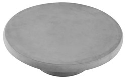 Casa Padrino table de jardin de luxe gris Ø 100 x H. 32 cm - Table basse de jardin ronde en béton armé de fibre de verre - Mobilier de jardin et terrasse - Qualité de luxe
