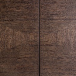 Casa Padrino buffet de luxe moka / laiton 180 x 50 x H. 80,5 cm - Armoire en placage de chêne avec 4 portes - Meuble de luxe - Meuble d'hôtel - Ameublement de luxe