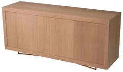 Luxus Sideboard mit 4 Türen Naturfarben Messing Luxury Sideboard with 4 Doors Natural Brass