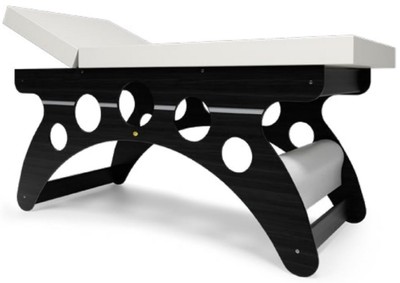 Casa Padrino luxury massage table black / white 190 x 70 x H. 77 cm - Handmade massage table with adjustable headrest - Luxury quality - Made in Italy